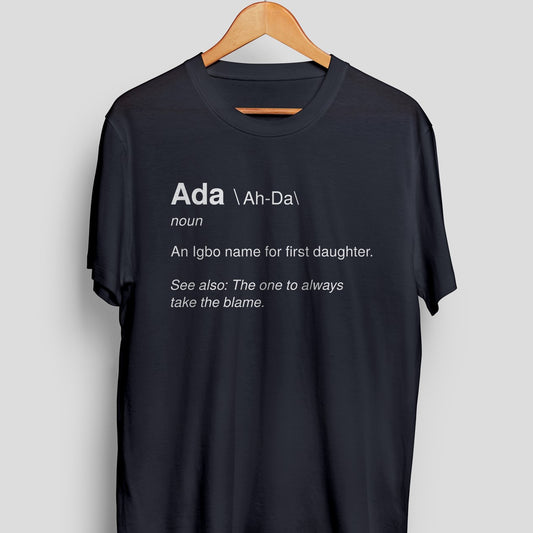 Ada T-shirt (Black/White)